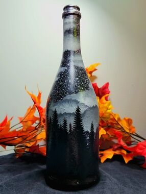 Night Sky Bottle Art